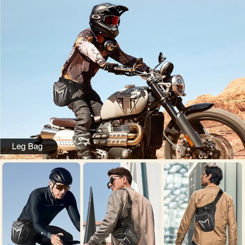 Mohard Motorcycle Leg Bag with LegStrap